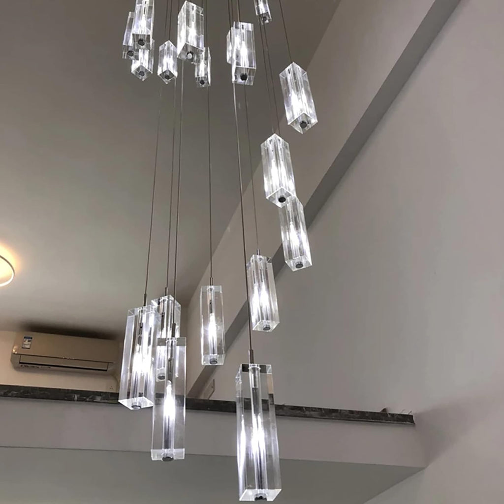 Modern Crystal Chandeliers LED Light Fixture 36-Lights M503