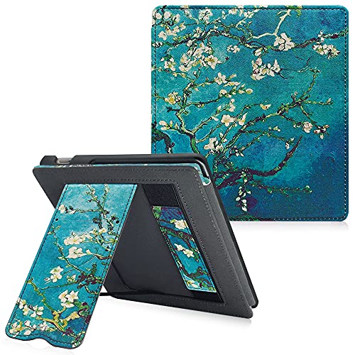 Apricot Blossom Stand Case for Kindle Oasis with Hand Strap T8596
