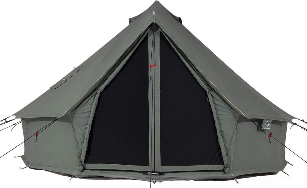 Canvas Bell Tent with Stove Jack, Waterproof 4 Season Cotton Canvas Tent I1300