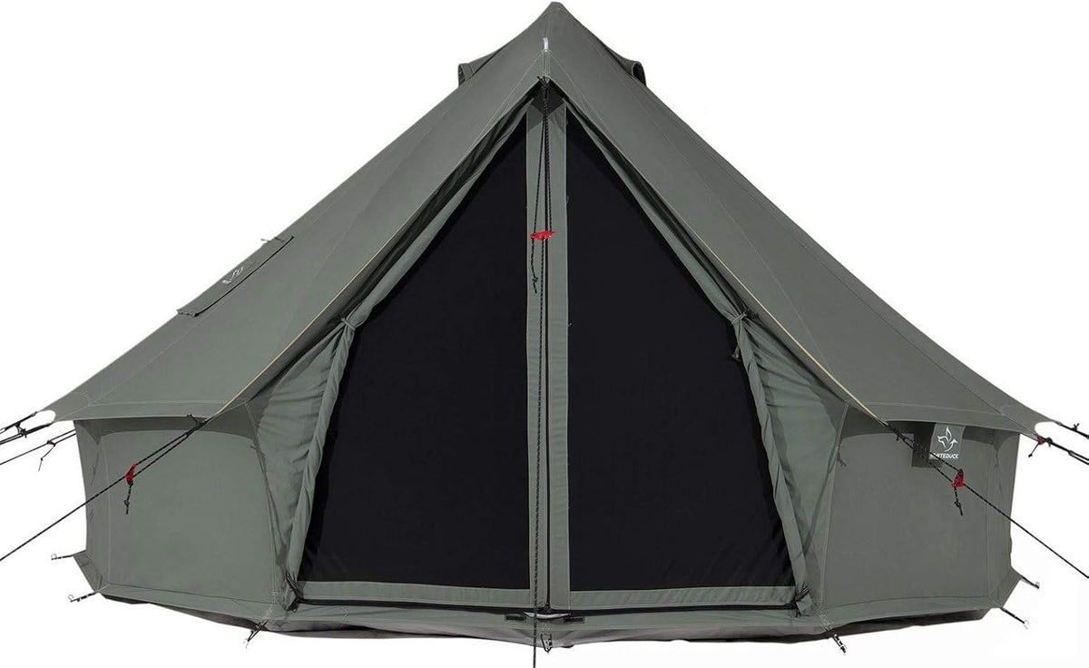 Canvas Bell Tent with Stove Jack, Waterproof 4 Season Cotton Canvas Tent I1300