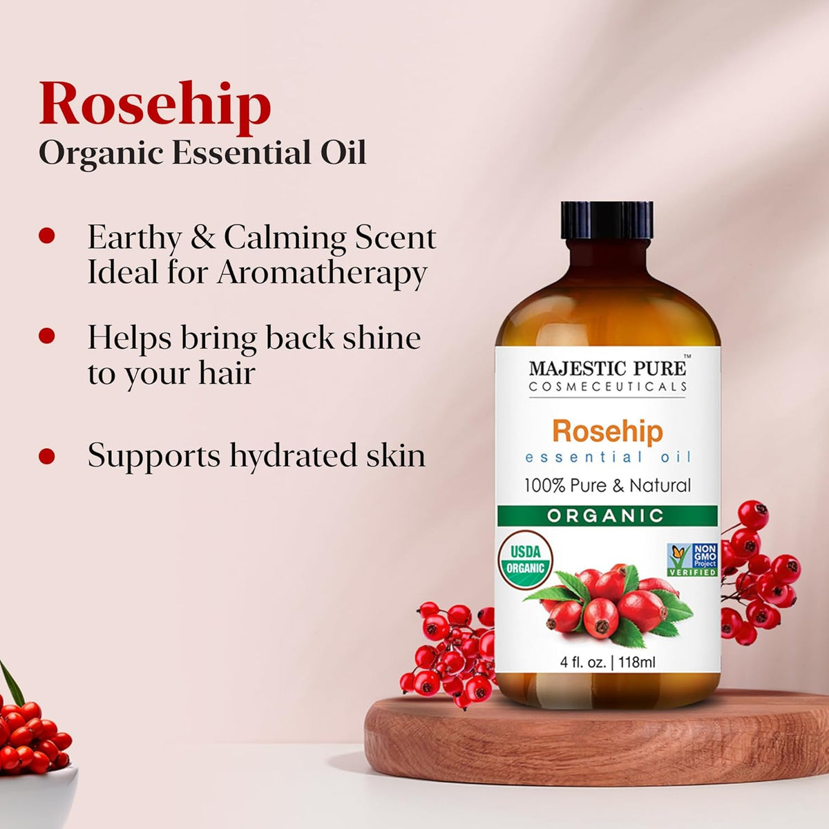 Organic Rosehip Oil 4fl oz N585