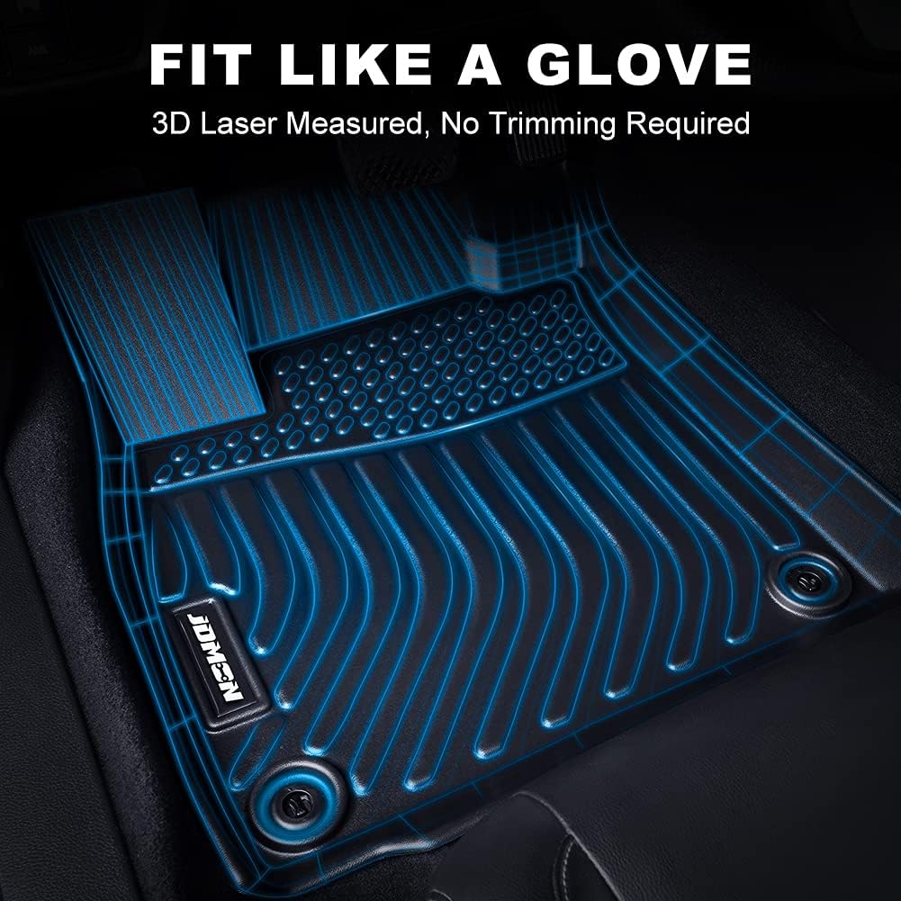 All Weather Floor Mats 3 Row Black Y319