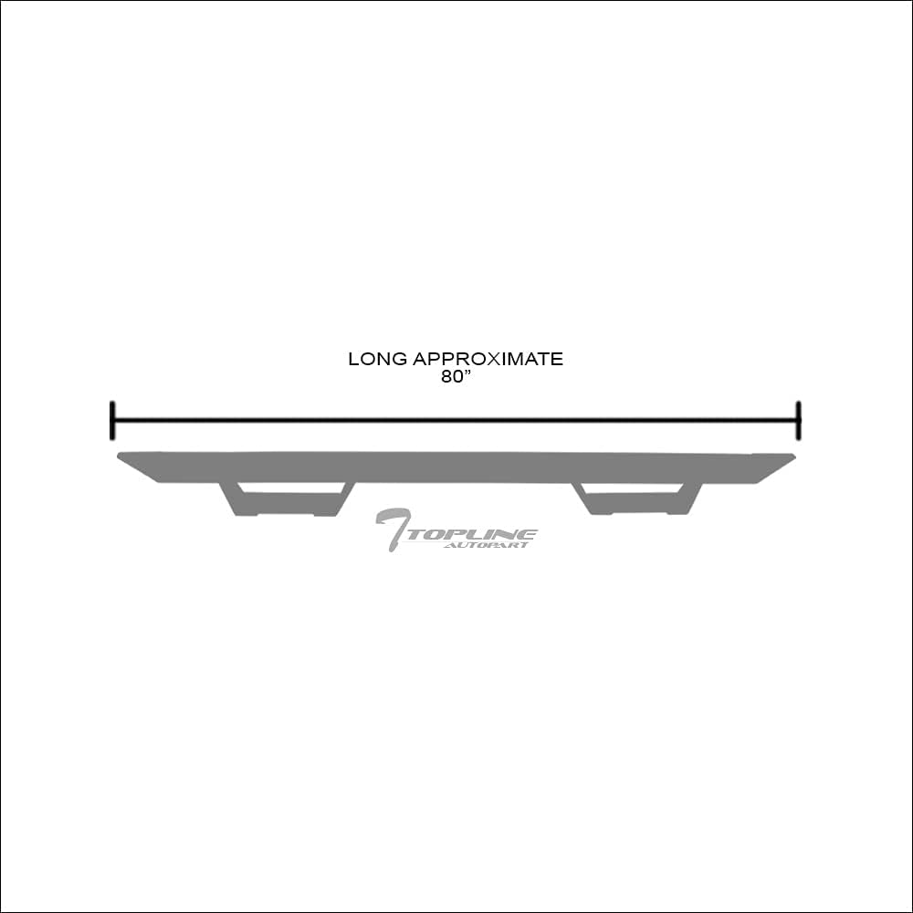 Matte Black Steel Drop Step Side Nerf Bars L5965
