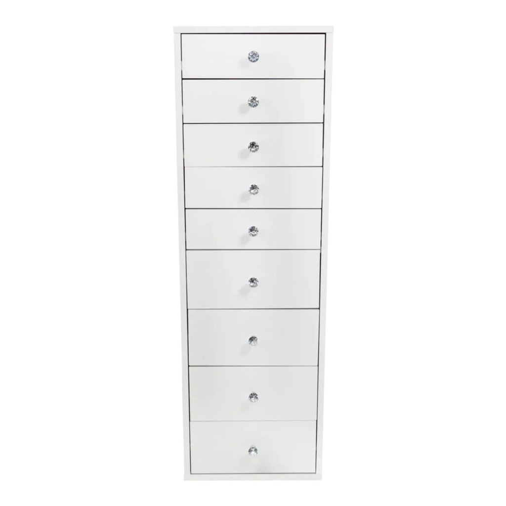 Light Pink 9 Drawer Makeup Vanity Storage Y5431