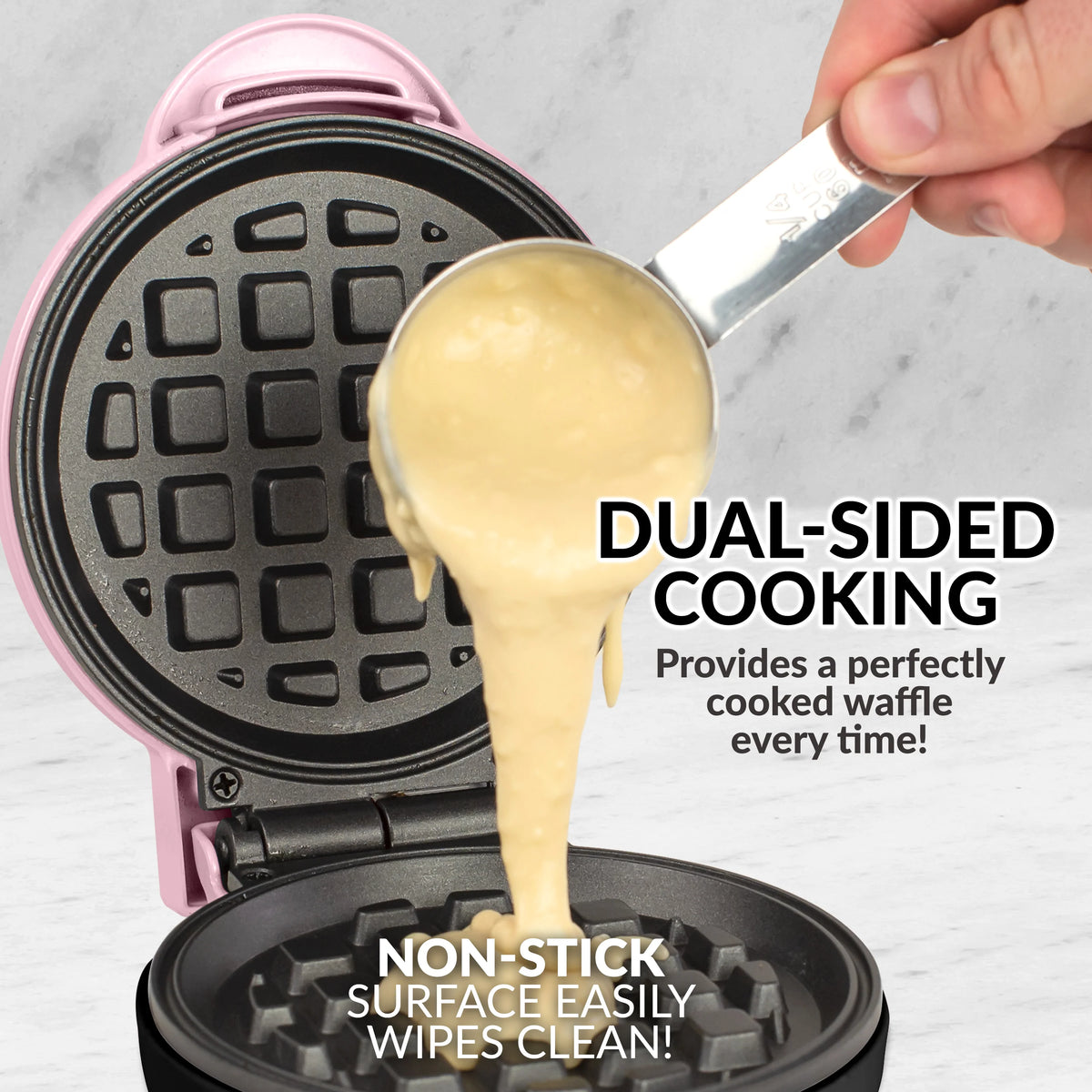 Pink Electric Waffle Maker K253