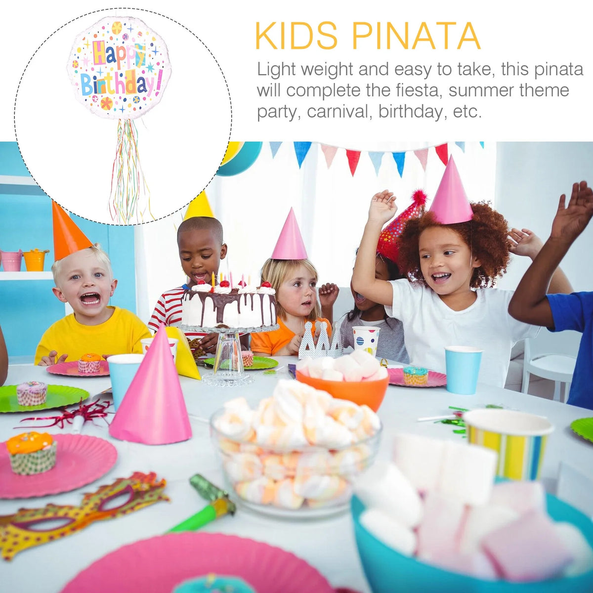 2 PCS Kids Pinata Toy Birthday Pinata Plaything F160