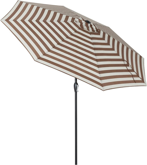 10' Outdoor Patio Table Umbrella with Auto Tilt and Crank I1945