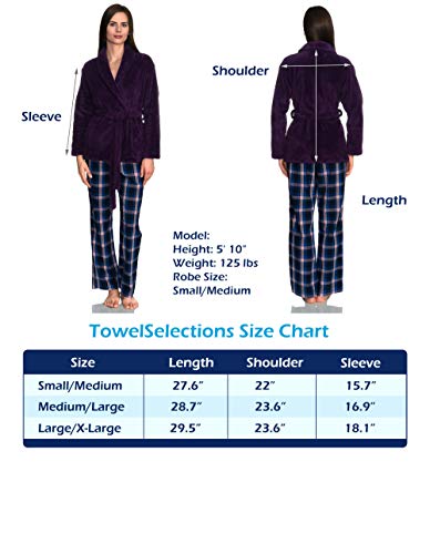 Women's Fleece Cardigan Robe N1311