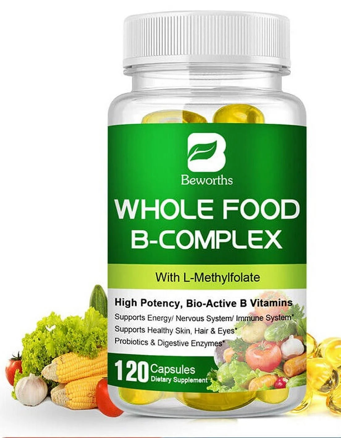 120 Capsules B Complex Pills W361048