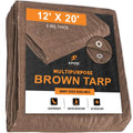 Brown Poly Tarps 12 x 20 Case of 10 C900