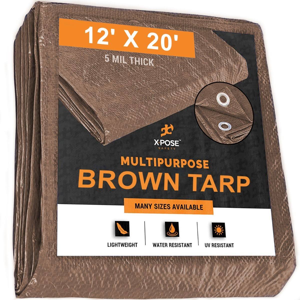 Brown Poly Tarps 12 x 20 Case of 10 C900