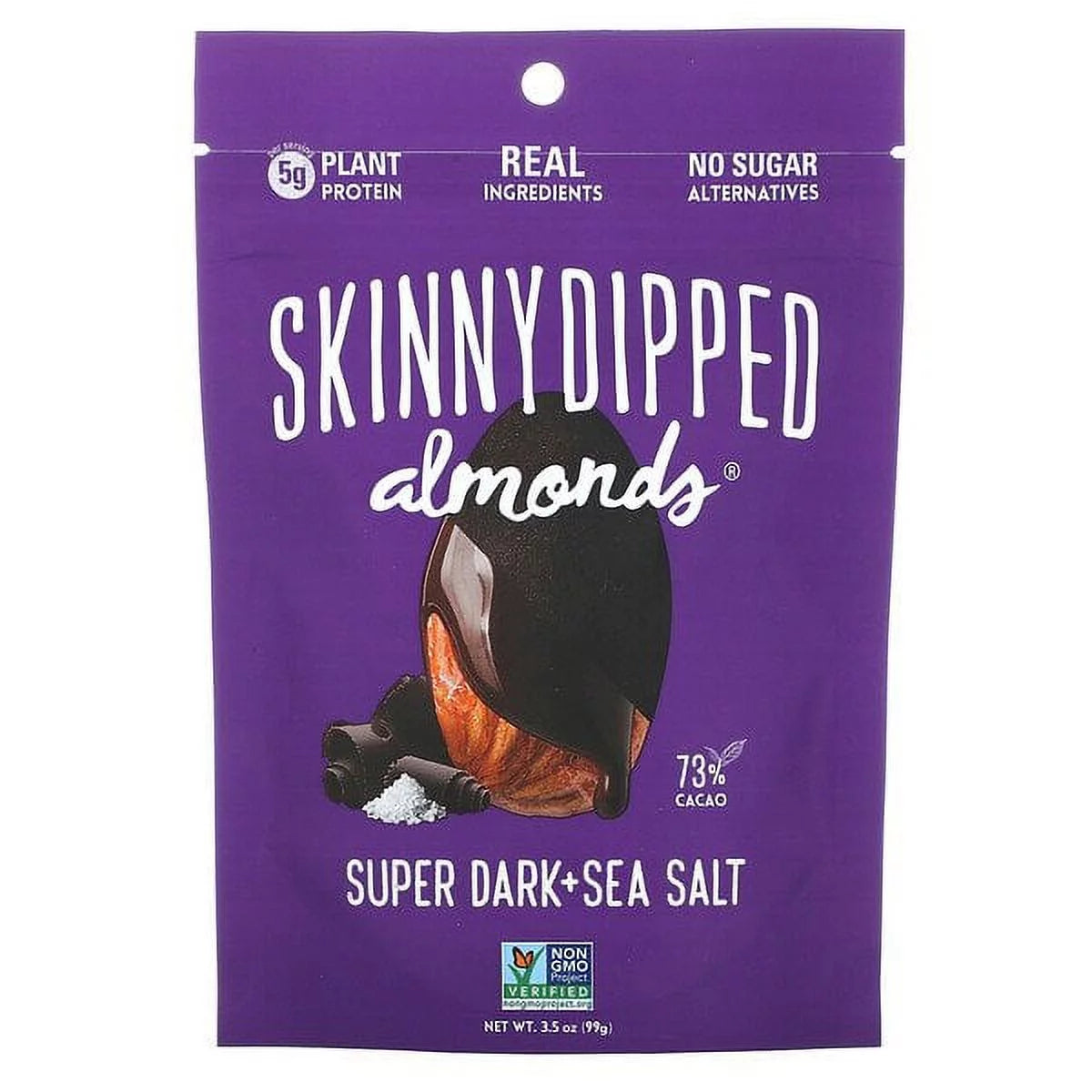 Super Dark + Sea Salt Almonds, 3.5 oz Pack of 3 E48705
