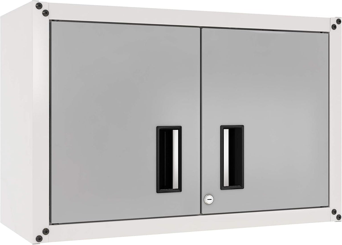 Small Wall Steel Cabinet 2 Doors Black N50211