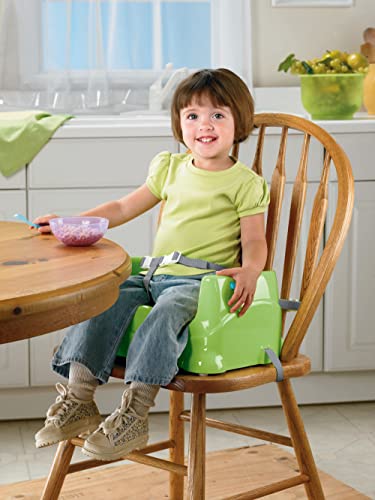 Green Adjustable Toddler Booster Seat with Dishwasher Safe Tray G8806
