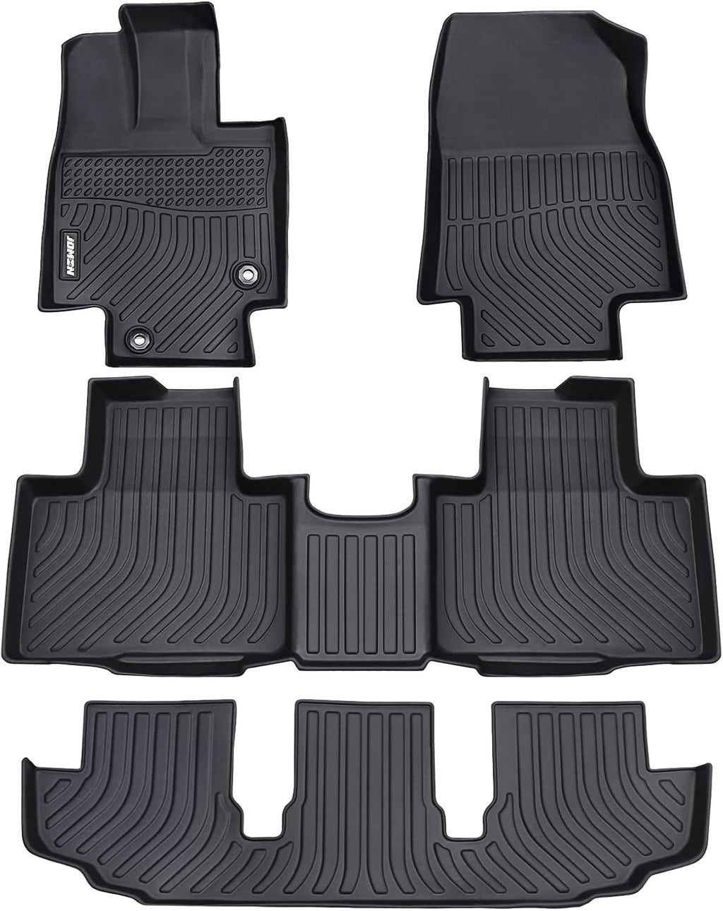 All Weather Floor Mats 3 Row Black Y319