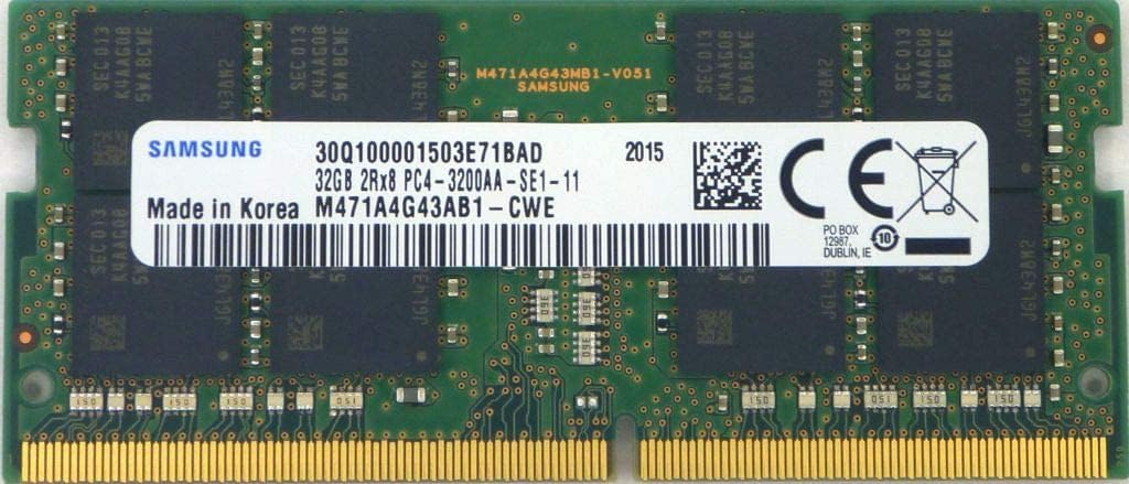 32GB DDR4 3200MHz PC4-25600 1.2V 2Rx8 260-Pin SODIMM Laptop RAM Memory Module A9038