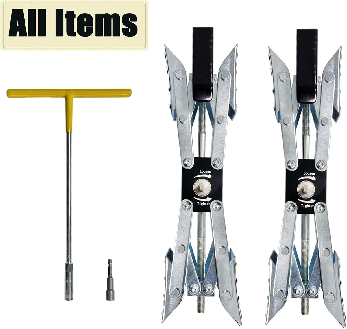 2 Pack X-Shaped Wheel Chock Stabilizer K631