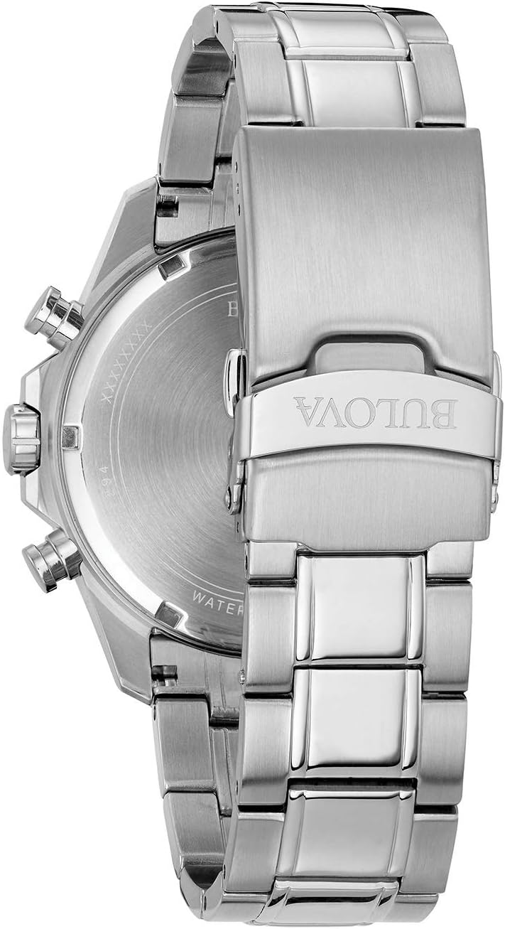 Men's Chronograph Quartz Watch with Stainless Steel Strap, Blue A68099