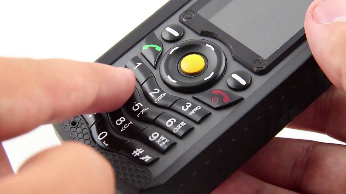 Black Unlocked GSM Dual SIM Phone IP67 H7501