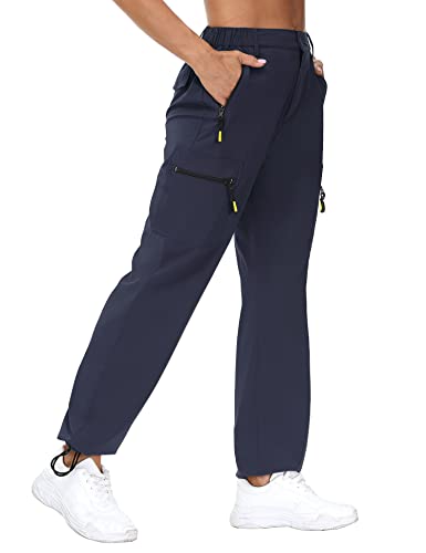 Women's Hiking Cargo Pants Lightweight Quick Dry Outdoor Athletic Pants Zipper Pockets M561
