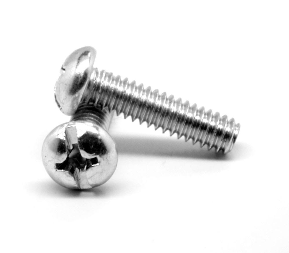 #8-32 x 2 Coarse Thread Machine Screw Zinc Plated B643279