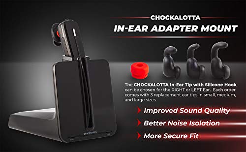 in-Ear Tip with Silicone Hook (1-Pack Adapter + 3 Pcs Ear Tips) C386