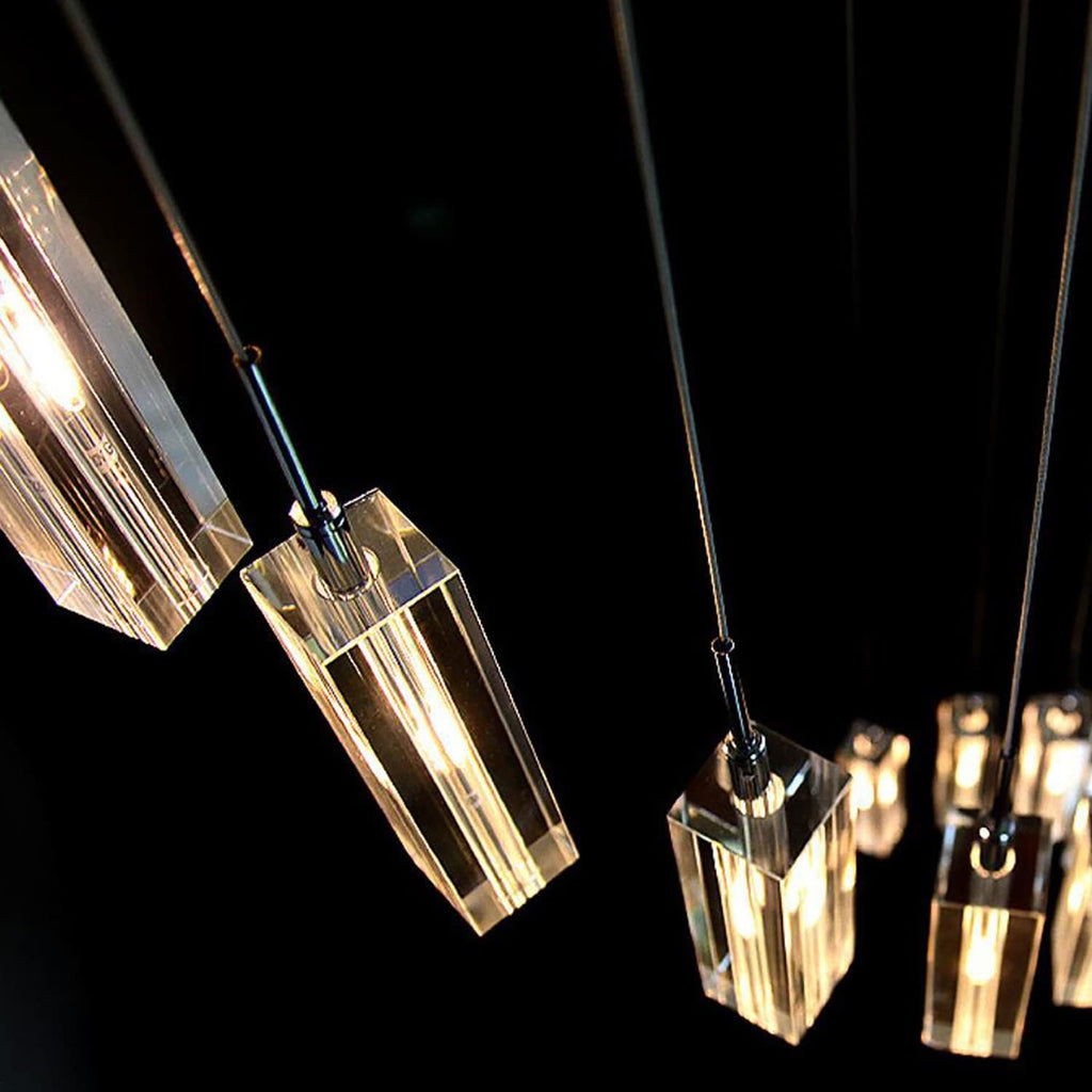 Modern Crystal Chandeliers LED Light Fixture 36-Lights M503