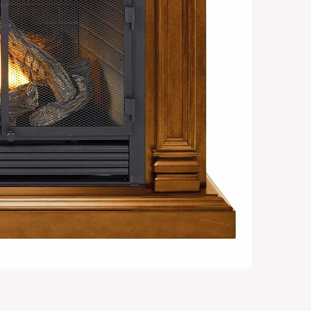 32,000 BTU Vent Free Dual Fuel Mantel Fireplace T867353