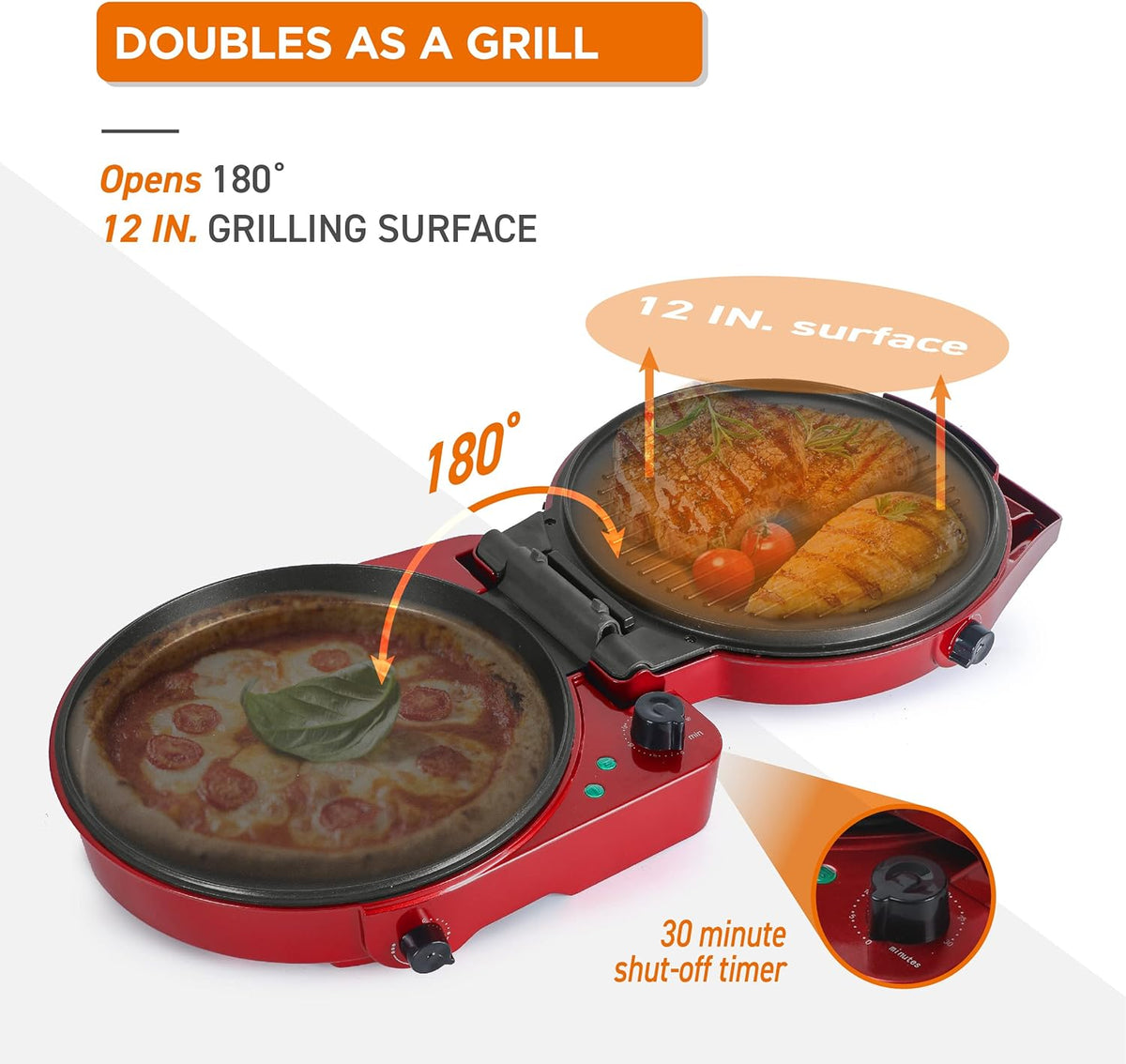 Countertop Pizza Maker Electric Grill T357