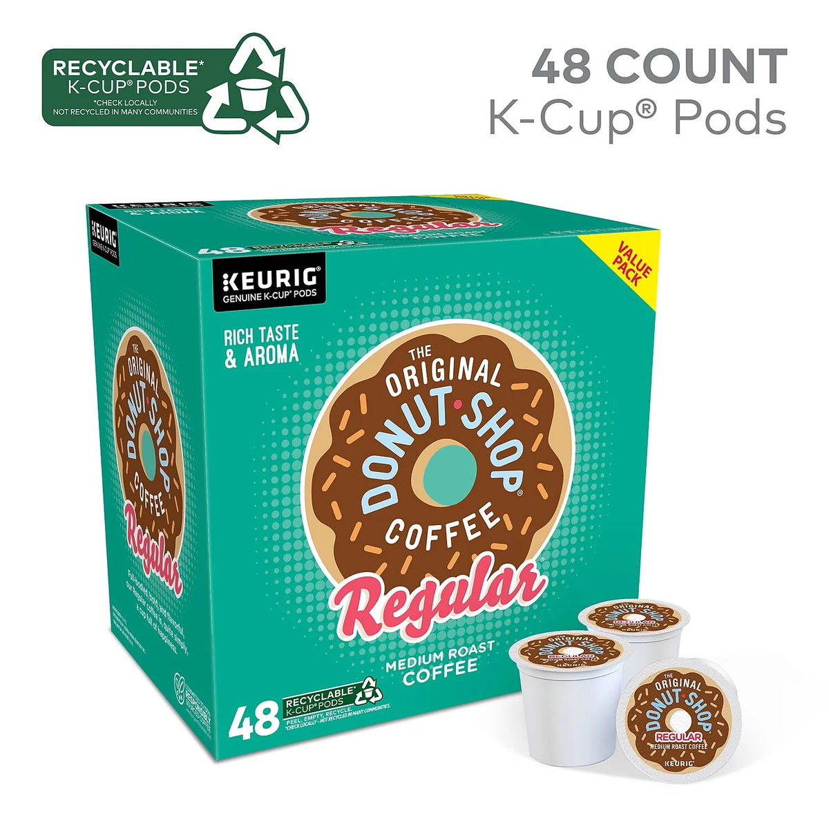 48 Count Medium Roast Coffee K-Cup Pods J912310