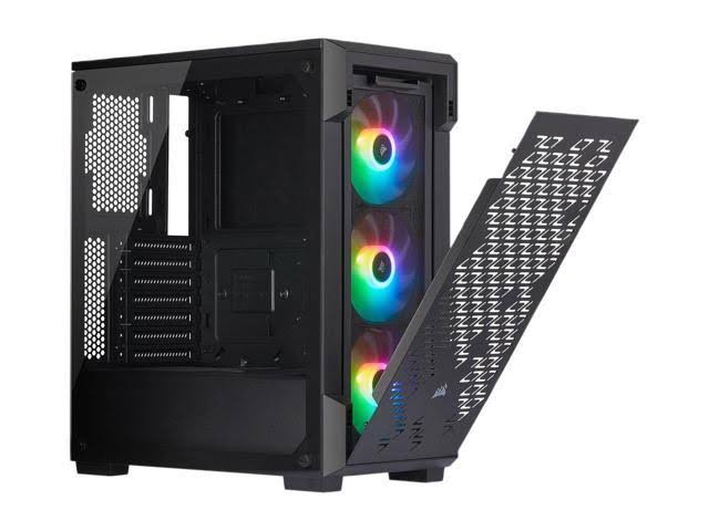Black ATX Mid-Tower Smart Case T730