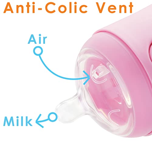 5 oz Pink Anti-Colic Baby Bottles, 3-Pack G951974