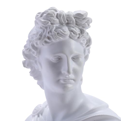 White Greek Head Bust Statue I3666