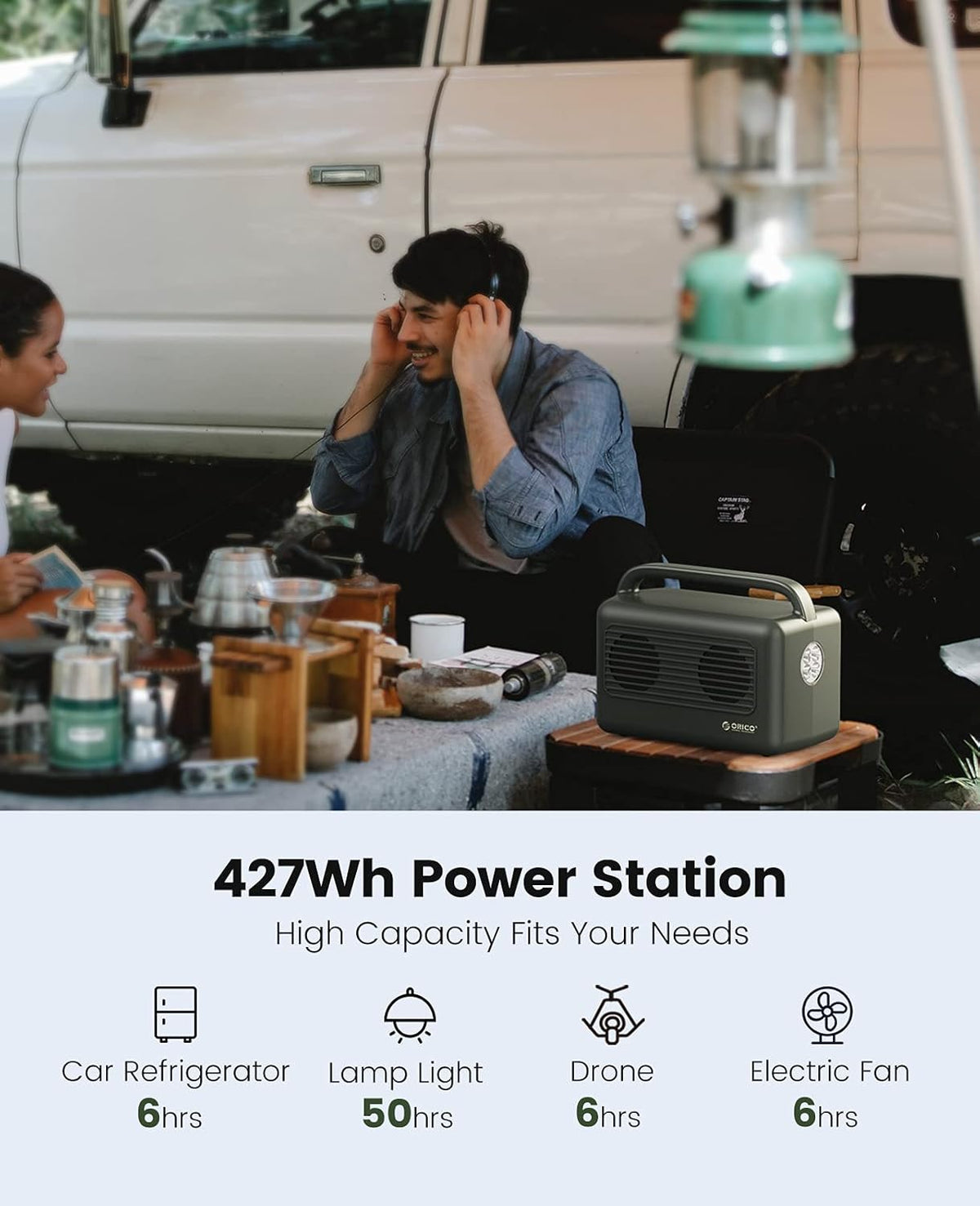 Portable Power Station 300W 427Wh Solar Generator C182