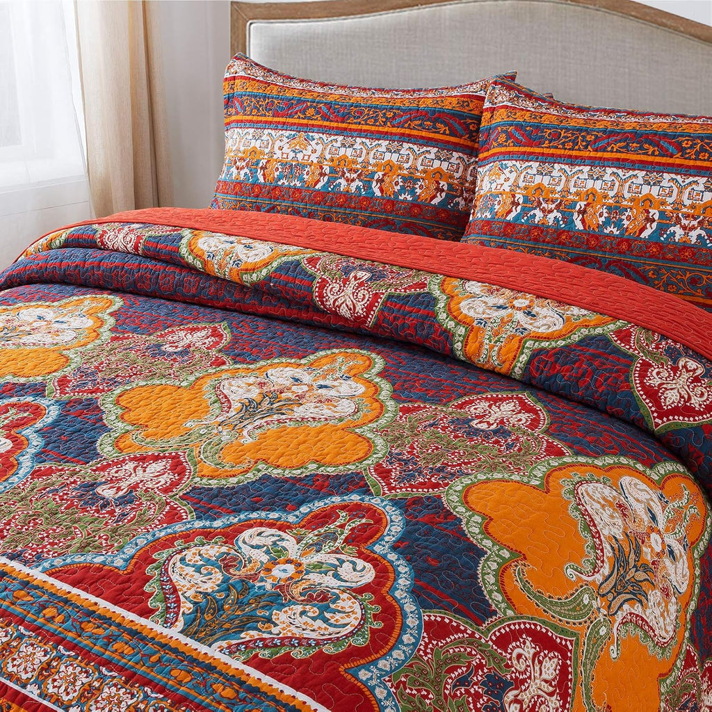 Cotton Bedspread Quilt Set S547