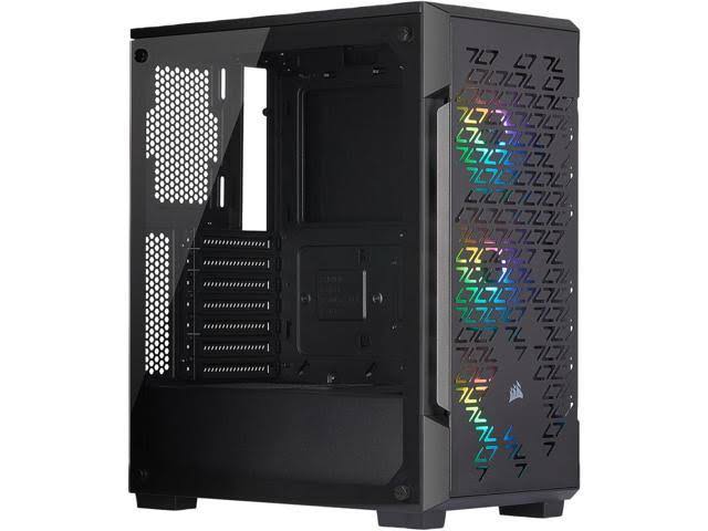 Black ATX Mid-Tower Smart Case T730