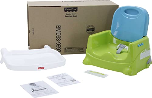 Green Adjustable Toddler Booster Seat with Dishwasher Safe Tray G8806