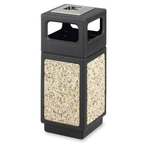 15 gal Outdoor Stainless Steel Trash Can B548117