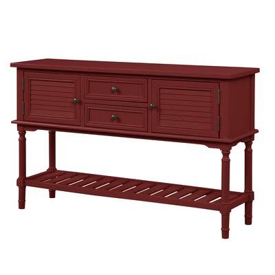 47'' Modern Console Table Sofa Table with 2 Drawers, 2 Cabinets and 1 Shelf E4429