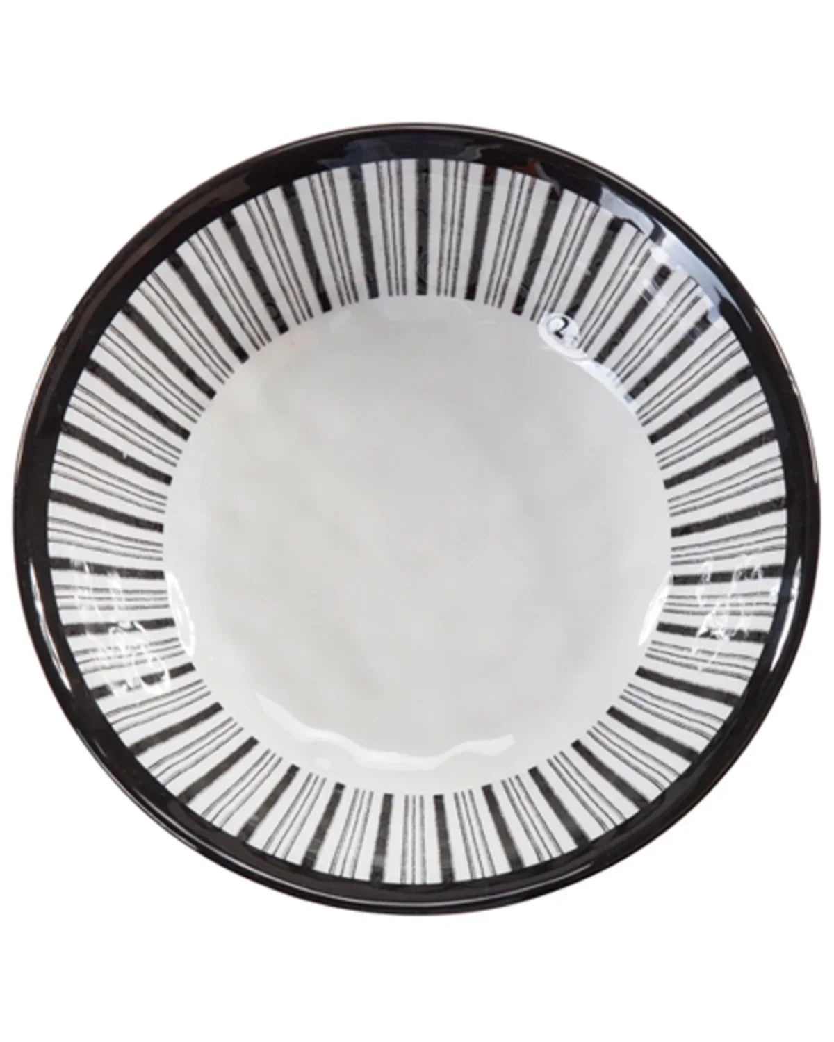 14-Piece Melamine Dinnerware Set Black/White F129635