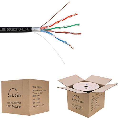 1000FT CAT5e FTP Outdoor 24 AWG Shielded Cable M5831