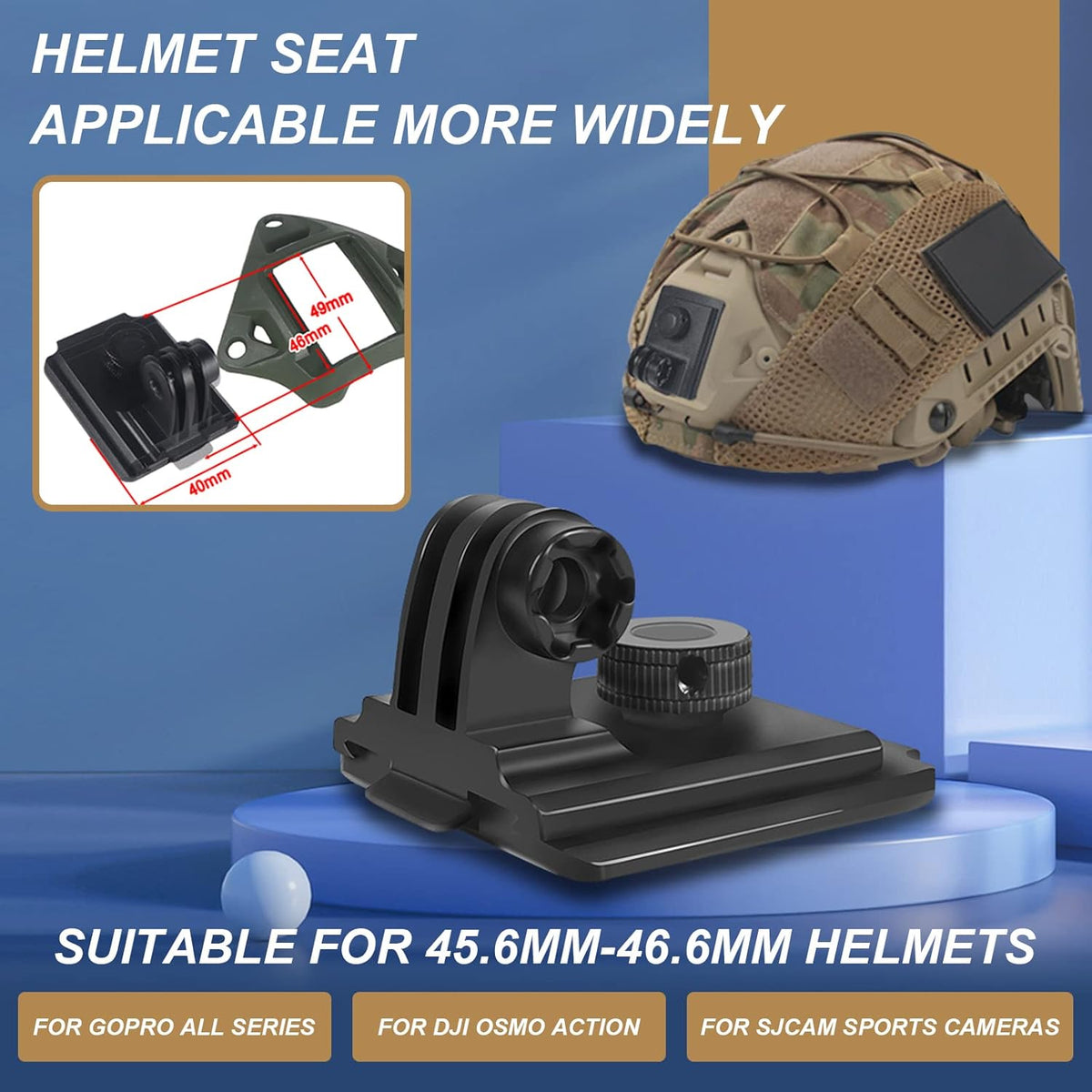 Aluminum Helmet Camera Mount L8362