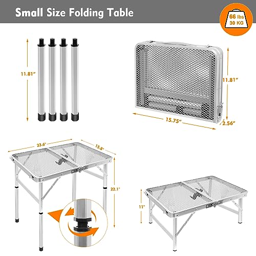 Small Black Folding Table D215728