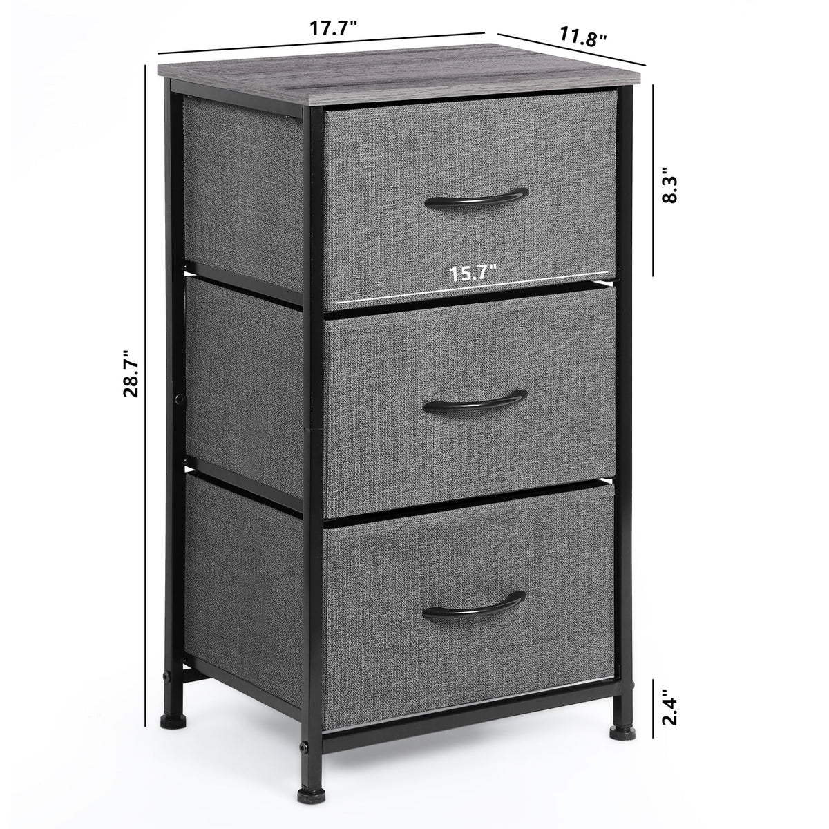 3 Drawer Fabric Dresser C351539