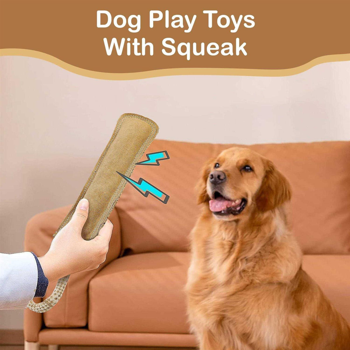 Dura-Fused Leather Dog Toy U427543