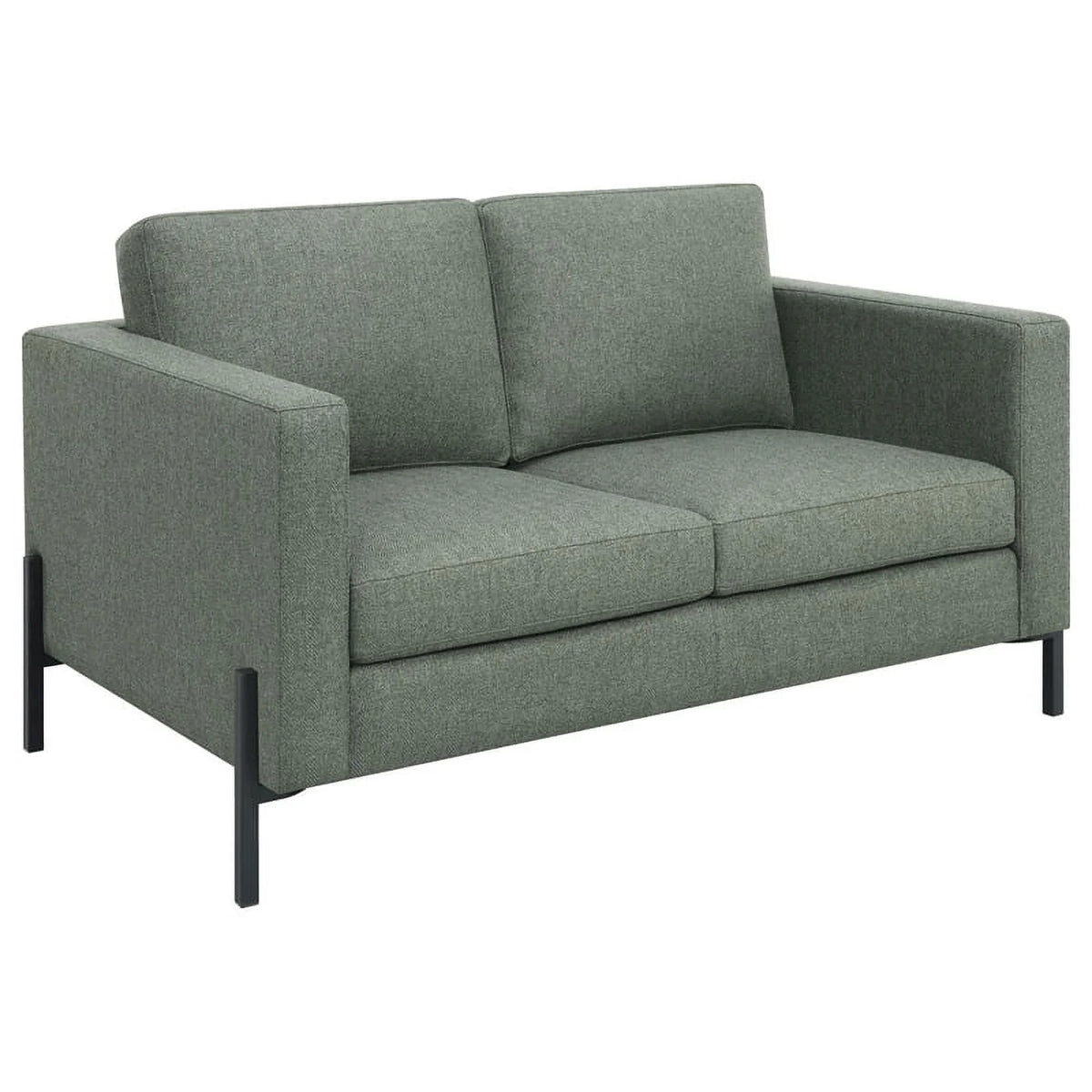 Upholstered Fabric Sofa Set with Track Arms R112527