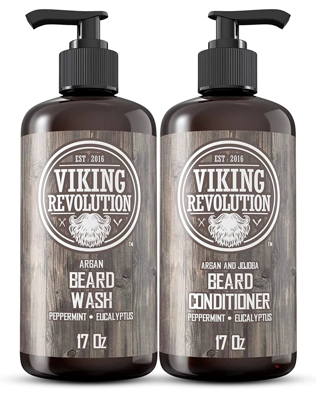 Beard Wash & Beard Conditioner Peppermint & Eucalyptus 34 Oz G46991