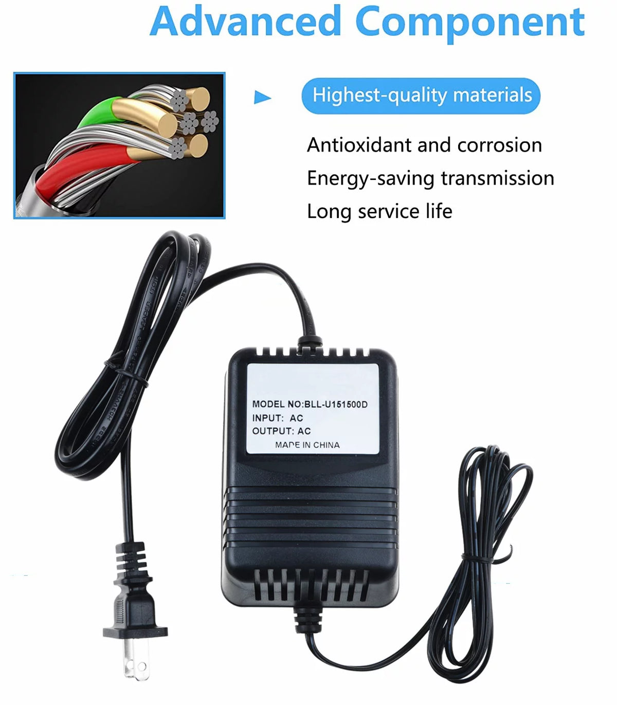 AC/AC Adapter 12V 1700mA Power Supply V122