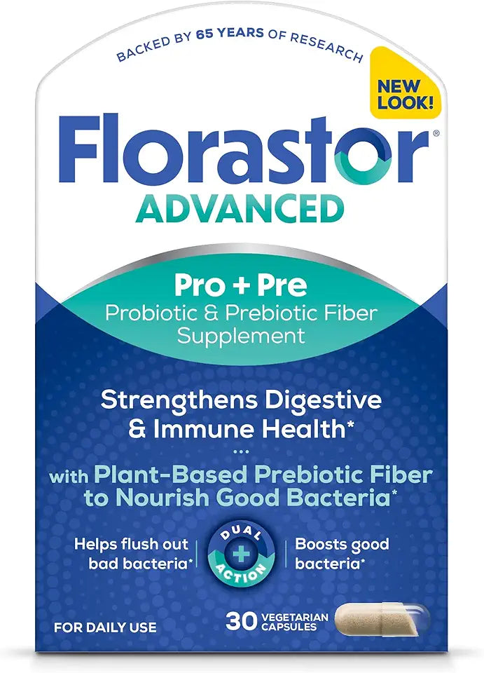 Probiotic and Prebiotic Supplement 30 Capsules L437