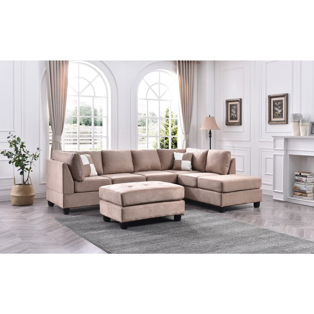 Mocha Sectional (3 Boxes) A52899